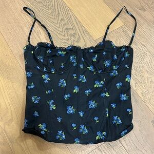 NWOT WeWoreWhat Flower Corset
